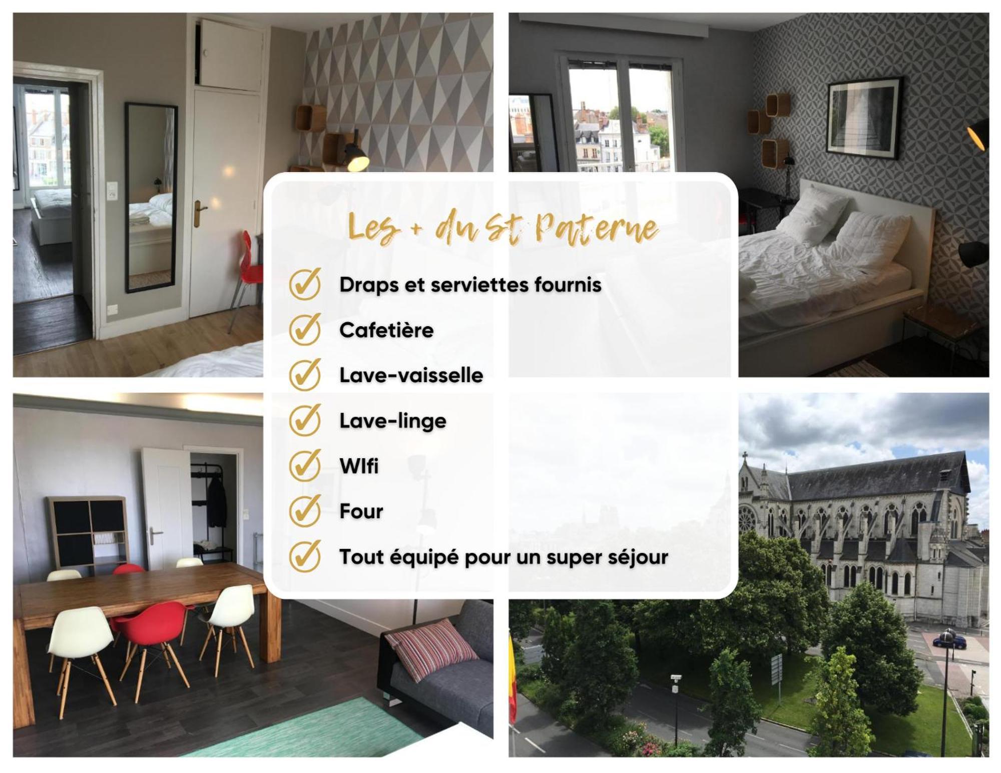 Le St Paterne, Hyper Centre, 3 Chambres Tt Confort Orlean Zewnętrze zdjęcie